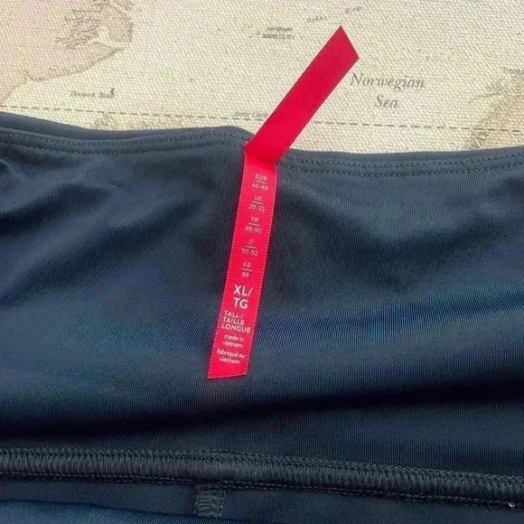 SPANX Navy Pointe Slim Pants Hidden Tummy Panel Size XL - Picture 3 of 10